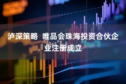 泸深策略  唯品会珠海投资合伙企业注册成立